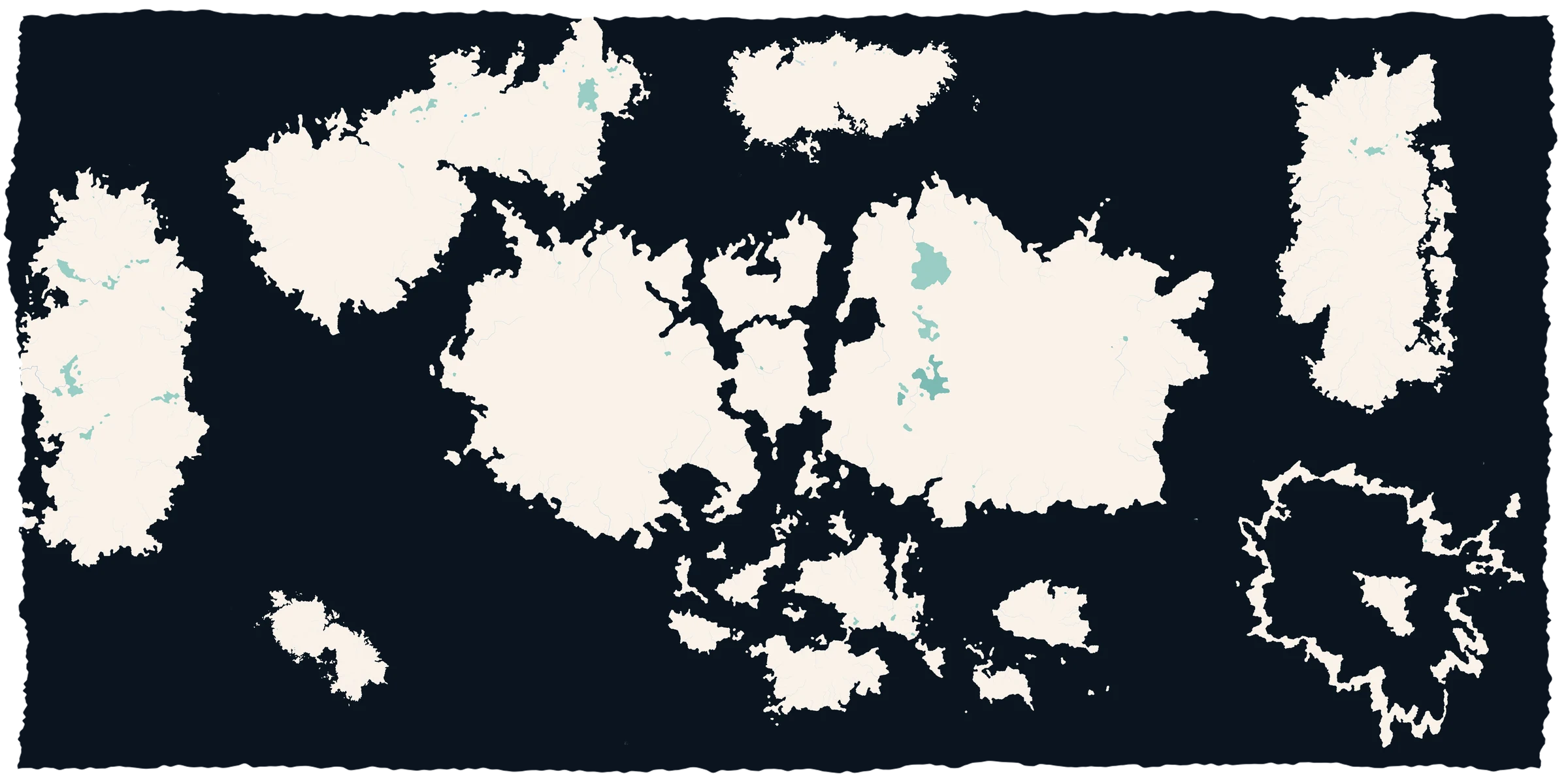 The landmasses of Dravak