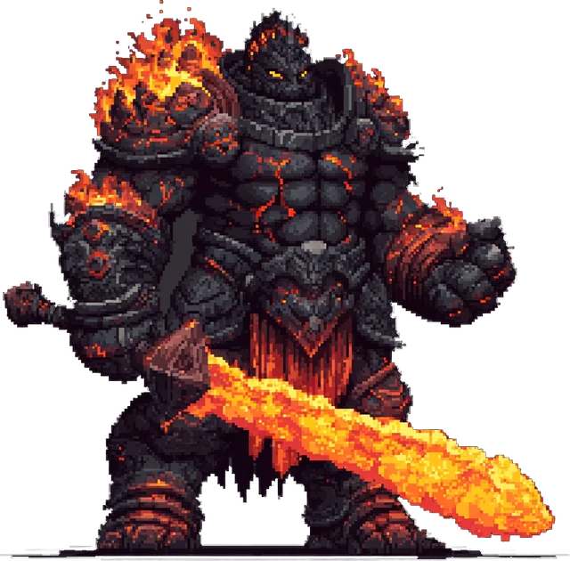 Blazeborn Ogre Warrior